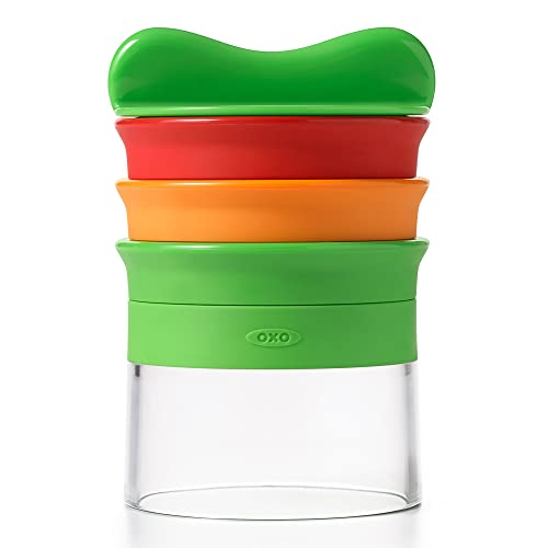 OXO Good Grips - Espiralizador y rallador de verduras con 3 cuchillas, multicolor